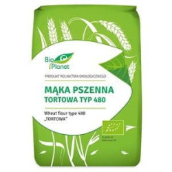 BIO MĄKA PSZENNA TORTOWA TYP 480 BIO Planet 1 kg