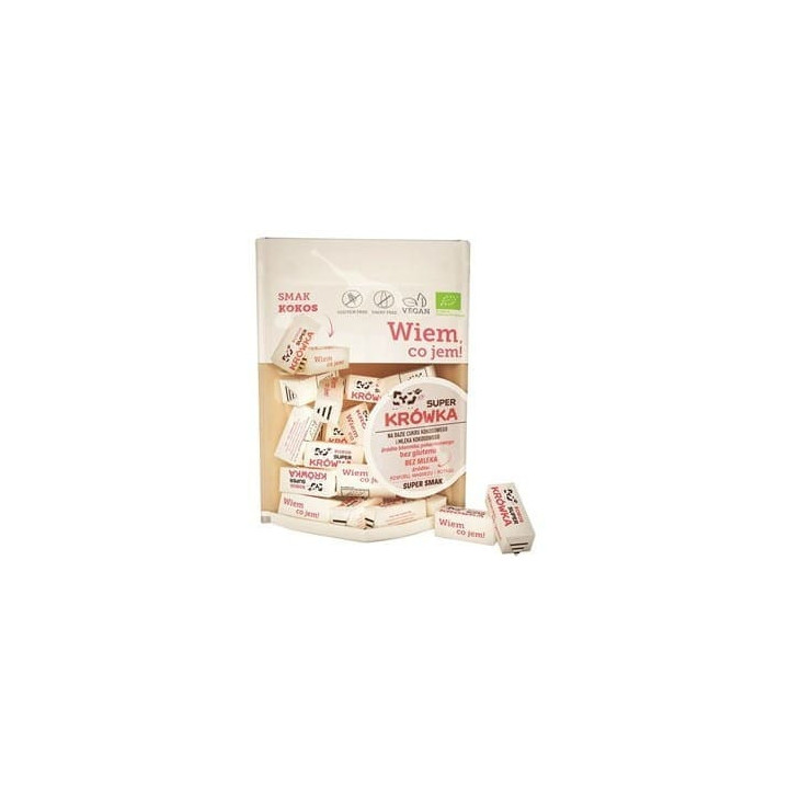 BIO krówki kokosowe bezglutenowe - 150 g - Super Krówka