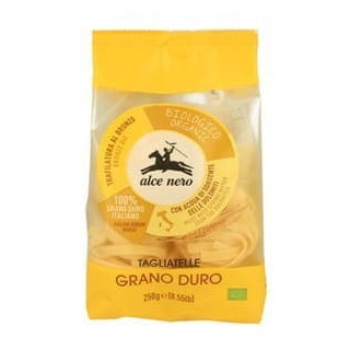 BIO Makaron semolinowy gniazda tagiatelle Alce Nero 250 g
