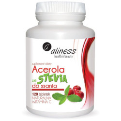 Acerola ze Stevią do ssania 120 tabletek Aliness suplement diety