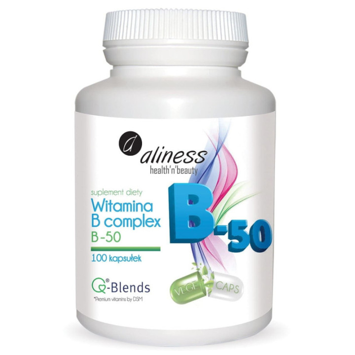 Witamina B complex B-50 100 kapsułek Aliness suplement diety