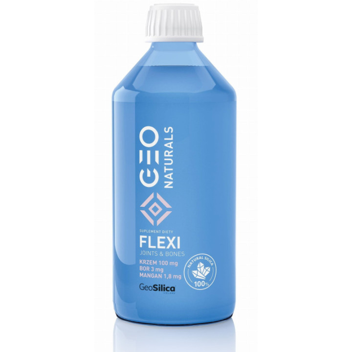 GEONATURALS, SILICA FLEXI - Krzem 100 mg + mangan 3 mg + bor 1,8 mg x 500 ml suplement diety