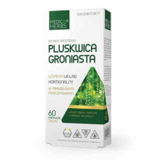 Pluskwica groniasta Medica Herbs 60 kapsułek - menopauza