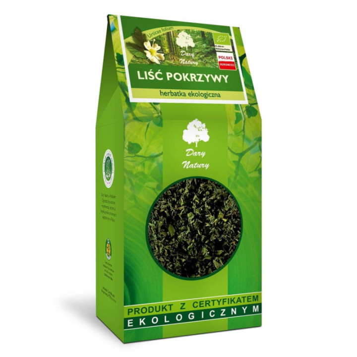 Liść pokrzywy Dary Natury BIO 80 g