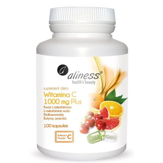 Witamina C 1000 mg Plus x 100 kaps VEGE Aliness suplement diety