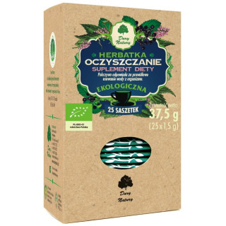 BIO Herbatka oczyszczająca w saszetkach 25 x 1,5 g Dary Natury 37,5 g