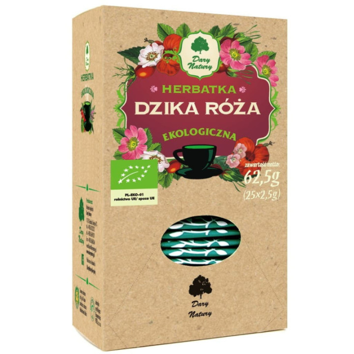 BIO Herbatka z dzikiej róży w saszetkach 25 x 2,5 g (60 g)