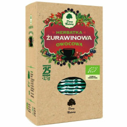 BIO herbatka żurawinowa 25 saszetek Dary Natury 62,5 g