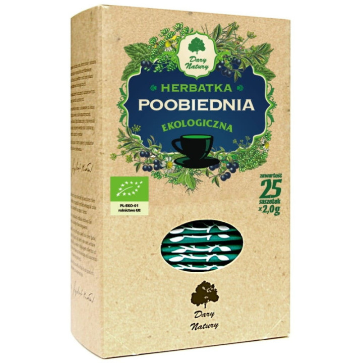 BIO Herbatka POOBIEDNIA 25 saszetek po 2 gramy (50 g) Dary Natury