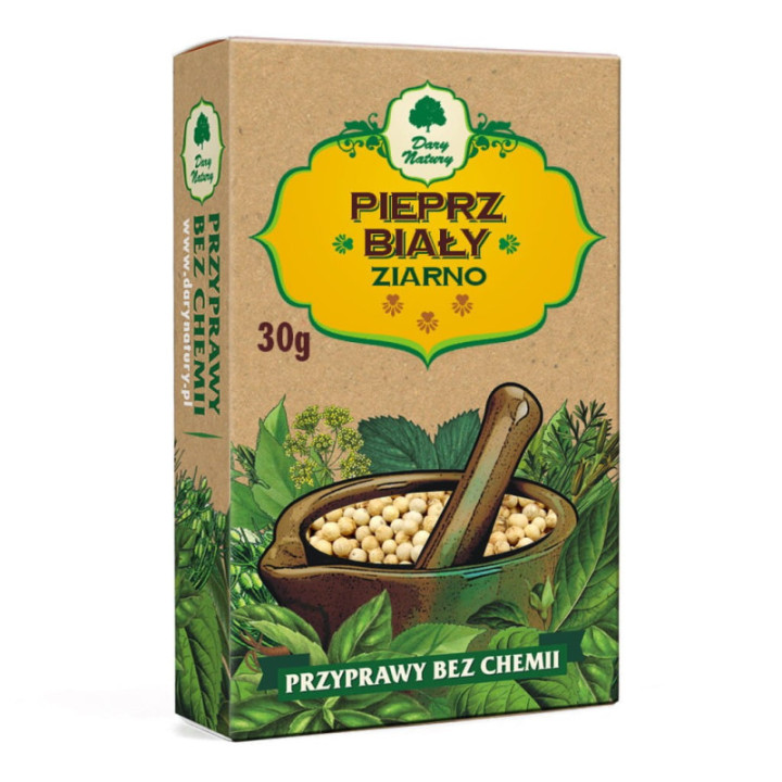 Pieprz biały ziarno Dary Natury 30 g