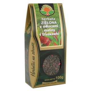 Herbata ZIELONA Z OWOCAMI MALINY I TRUSKAWKI 100 g - Natura Wita