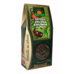 Herbata ZIELONA Z ŻURAWINĄ I KWIATEM GRANATU 100 g - Natura Wita