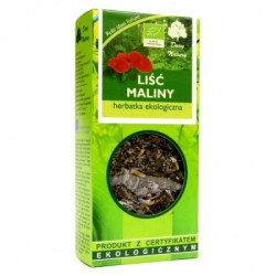 BIO Herbatka LIŚĆ MALINY 25 gramów Dary Natury