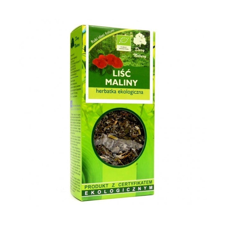 BIO Liście Maliny 50 g Dary Natury - herbatka