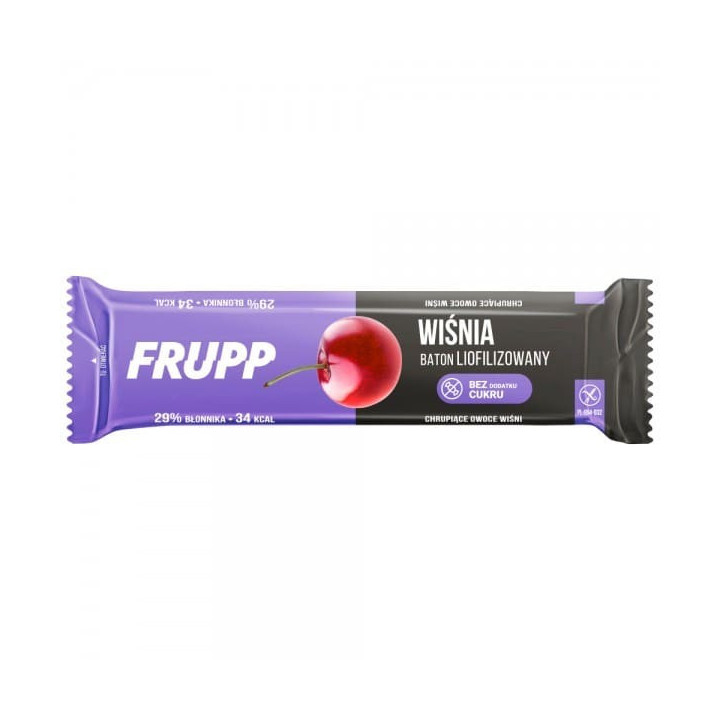 Baton wiśniowy liofilizowany bezglutenowy Frupp 10 g