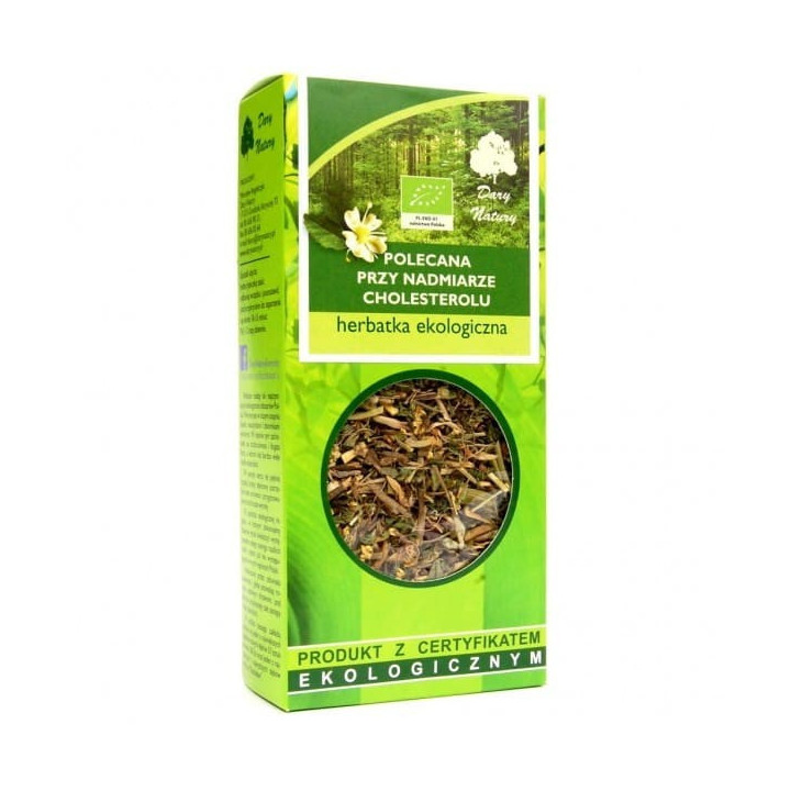 BIO Herbatka polecana przy nadmiarze cholesterolu 50 g Dary Natury