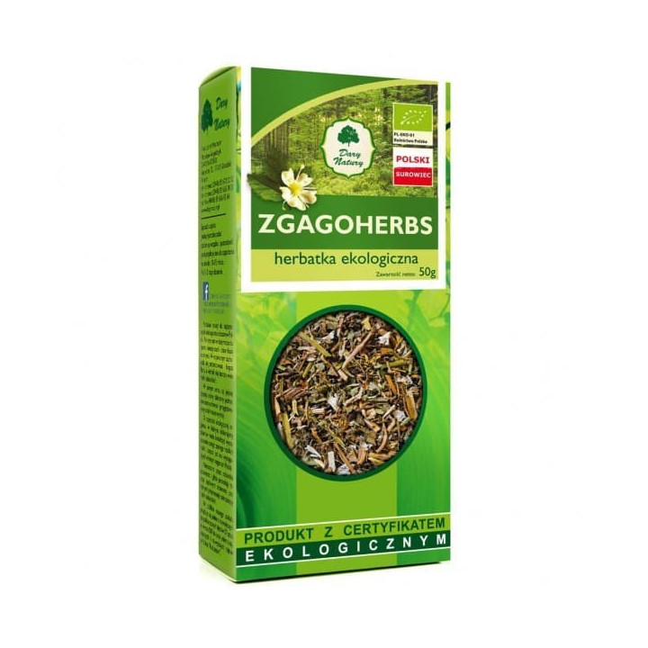 BIO Herbatka na zgagę ZGAGOHERBS 50 gramów Dary Natury