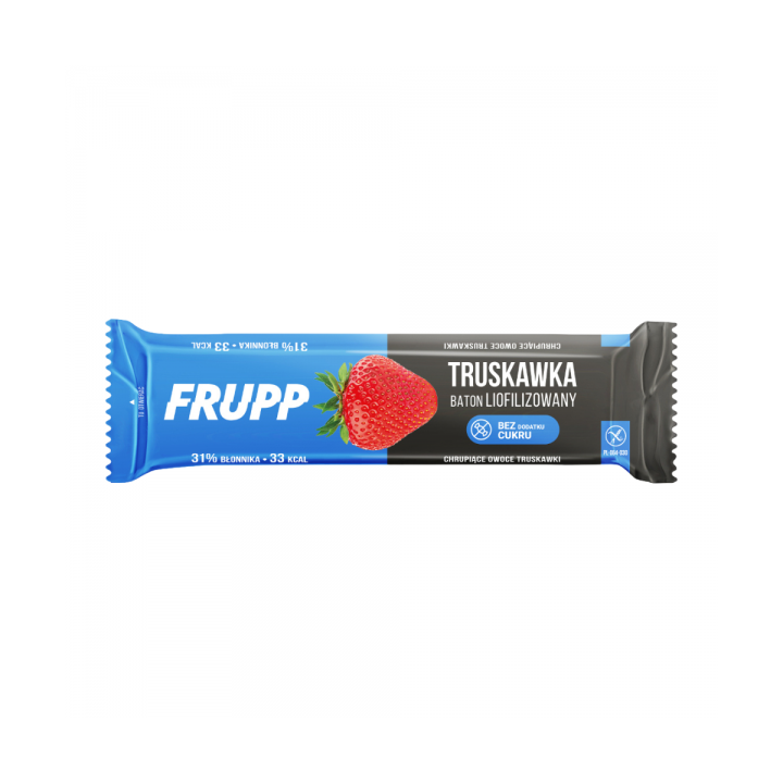 Baton truskawkowy liofilizowany bezglutenowy Frupp 10 g
