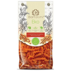 BIO Makaron z Czerwonej Soczewicy Bartolini 250 g