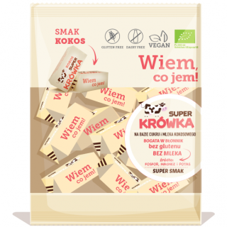 BIO krówki kokosowe bezglutenowe - 150 g - Super Krówka