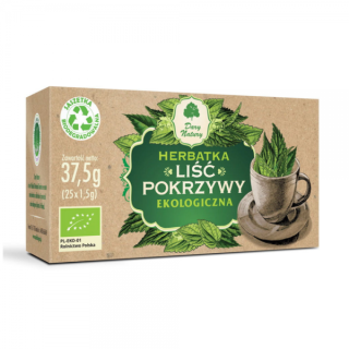 BIO liść pokrzywy herbatka 25 saszetek Dary Natury 37,5 g