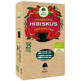BIO hibiskus herbatka 25 saszetek Dary Natury 62,5 g