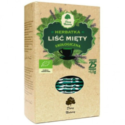 BIO mięta liść w saszetkach 25 saszetek po 1,5 g Dary Natury 37,5 g