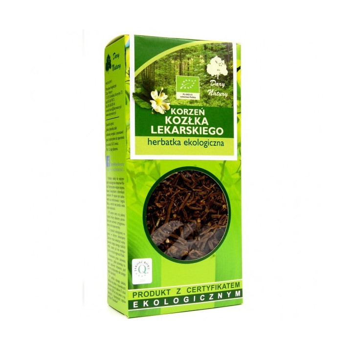 BIO korzeń kozłka lekarskiego herbatka ekologiczna Dary Natury 100 g