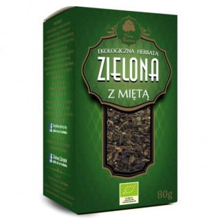 BIO Herbata ZIELONA CEJLOŃSKA Z MIĘTĄ 80 g