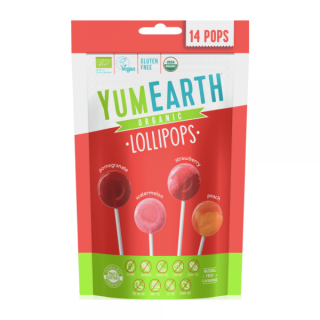 Ekologiczne lizaki owocowe Yum Earth 14 sztuk 87 g