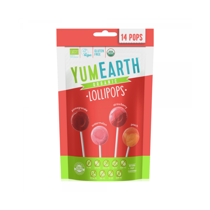 Ekologiczne lizaki owocowe Yum Earth 14 sztuk 87 g
