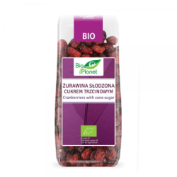 BIO żurawina słodzona cukrem trzcinowym BIO Planet 100 g