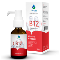 Witamina B12 Avitale Metylokobalamina 200 µg 30 ml suplement diety