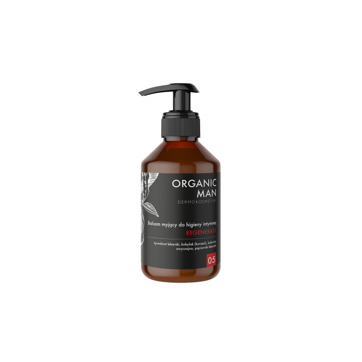 MYJĄCY balsam do higieny intymnej regenerujący dla mężczyzn Organic Man 250 g