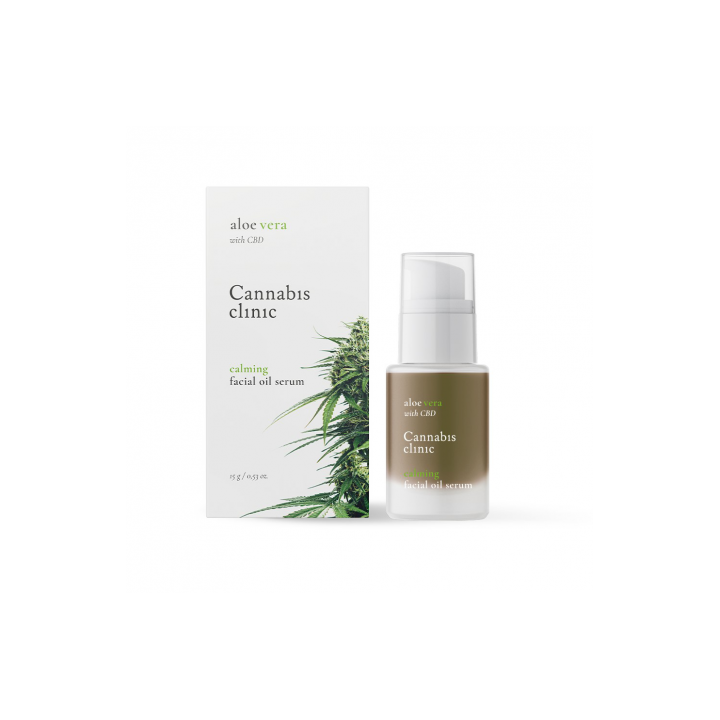 Serum OLEJ CBD + Aloe Vera do cery przesuszonej, wrażliwej i alergicznej 15 g