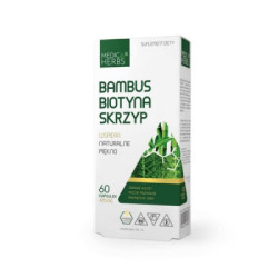 Bambus Biotyna Skrzyp 60 kapsułek suplement diety - Medica Herbs