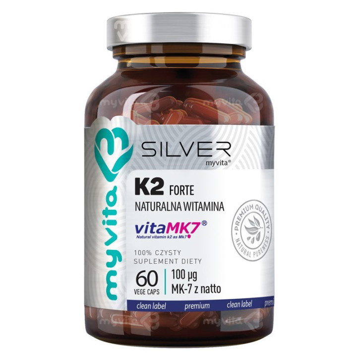 Witamina K2 MK-7 Silver MyVita 60 kapsułek suplement diety