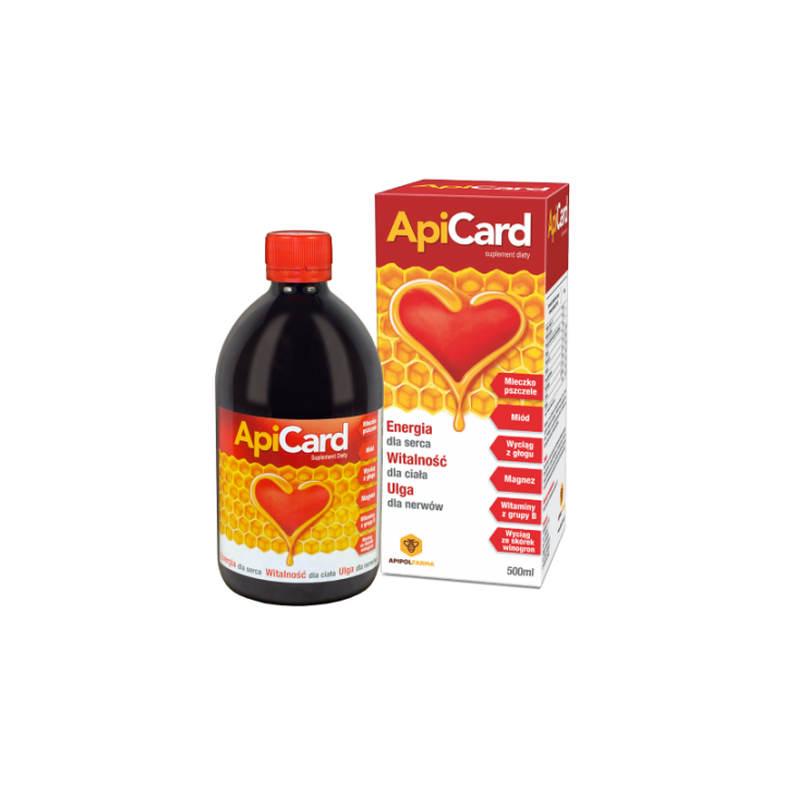 Apicard - syrop na zdrowe serce - Farmina 500 ml suplement diety