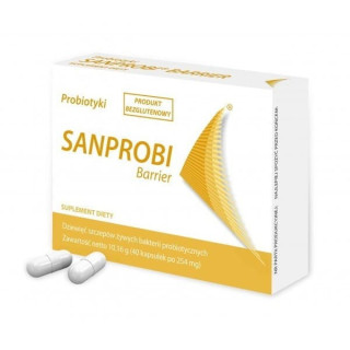 SANPROBI BARRIER probiotyk zestaw bakterii 40 kapsułek suplement diety
