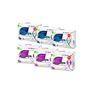 Zestaw Shuya Health - 3 opakowania podpasek dziennych, 3 opakowania nocnych