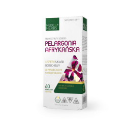 Pelargonia afrykańska 60 kapsułek Medica Herbs suplement diety