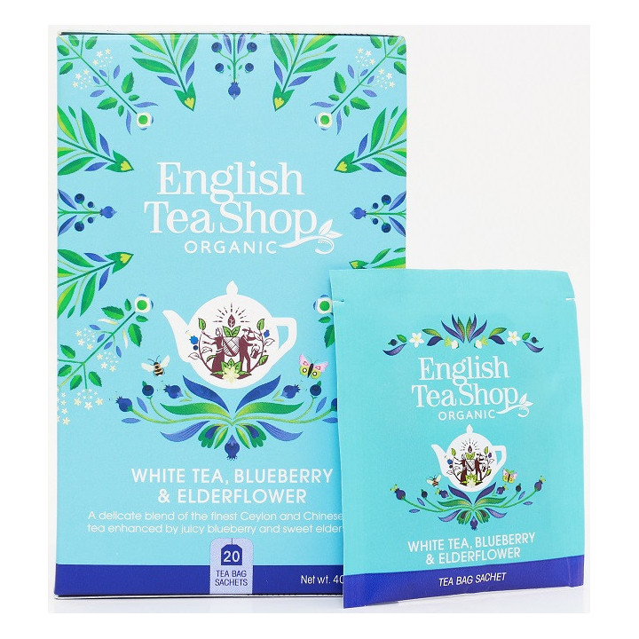 Herbata biała BIO z czarnym bzem i borówkami English Tea 30 g