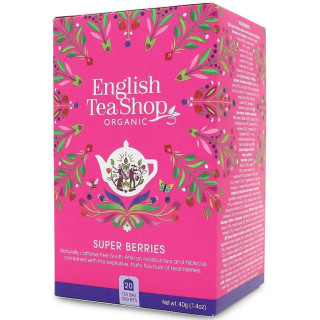 BIO herbata z hibiskusem,rooibos, truskawkami, malinami, borówkami 20 torebek 40 g