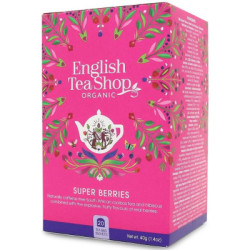 BIO herbata z hibiskusem,rooibos, truskawkami, malinami, borówkami 20 torebek 40 g