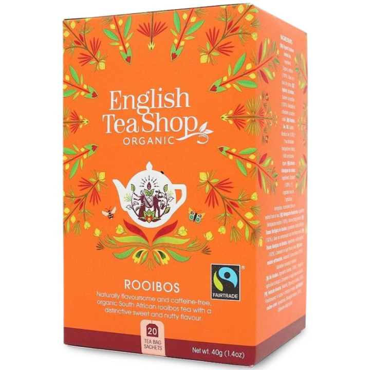 BIO herbata Rooibos Fair Trade English Tea Shop 20 torebek 40 g