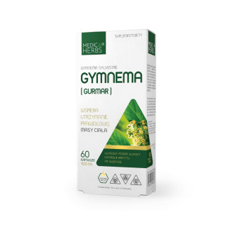 Gymnema (Gurmar) Medica Herbs 60 kapsułek suplement diety