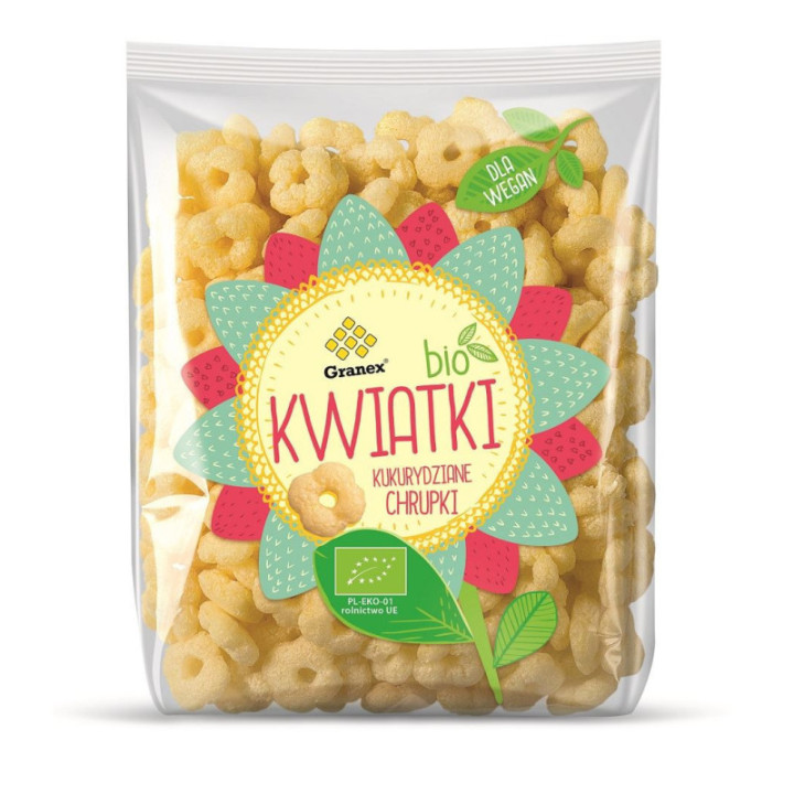 Chrupki kukurydziane BIO kwiatki Granex 80 g