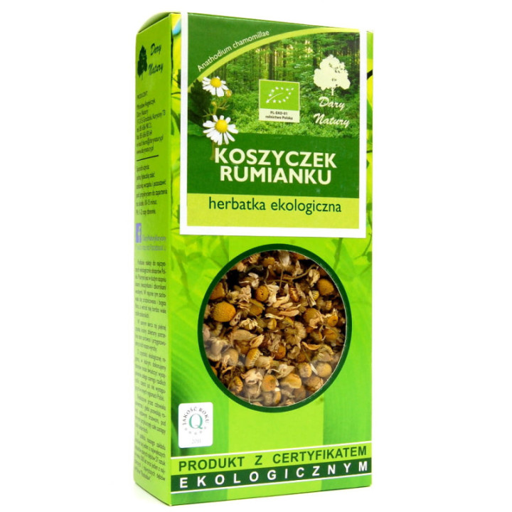Rumianek koszyczek EKO 25 g Dary Natury | zdrowysklep24.mom