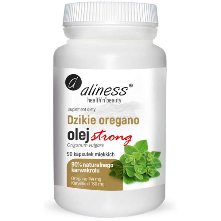 Olejek z Oregano Aliness 90 kapsułek wsparcie odporności