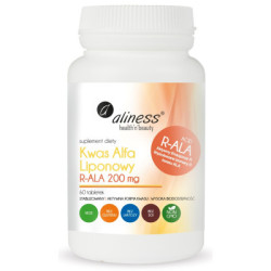 Kwas alfa liponowy 200 mg 60 tabletek Aliness suplement diety